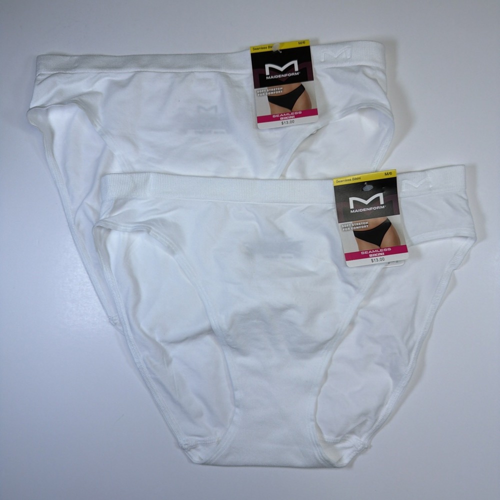 Maidenform Women's Body Basics Soft Stretch Seamless Panty 2 Pack DM2309 Medium